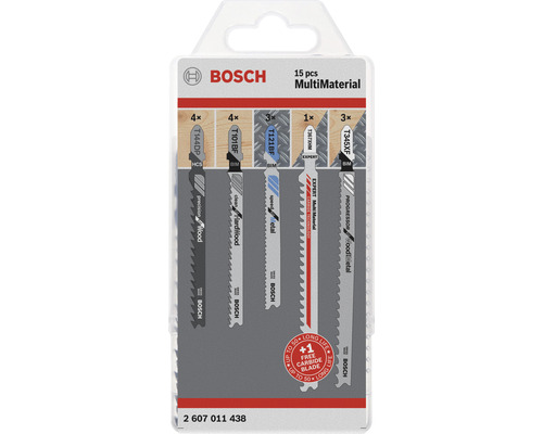 Bosch decoupeerzaagblad set MultiMaterial, 15 stuks
