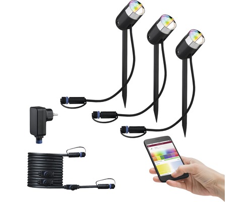 Tuinspot set met grondspies en smartphone bediening