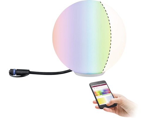 Decoratieve bolvormige lamp met smartphonebediening