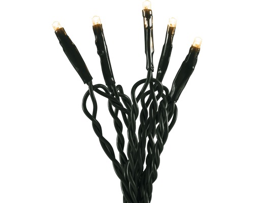 LED-lichtsnoer met donkere kabel