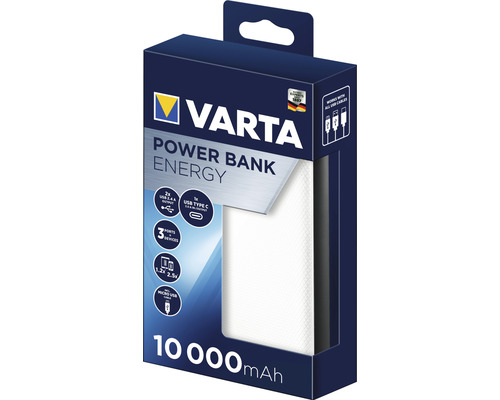Varta Powerbank met 10000 mAh in verpakking