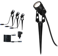 Tuinspot set met grondpen, transformator en aansluitkabel