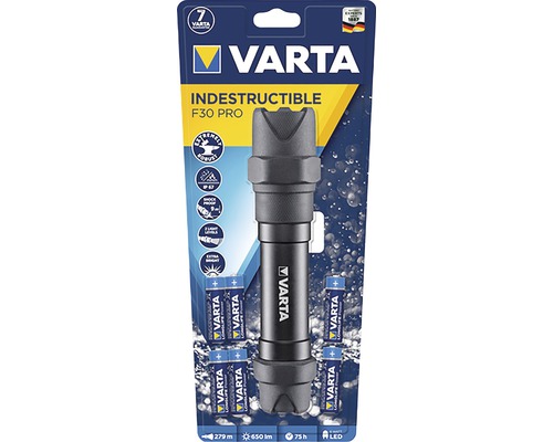 Varta Indestructible F30 Pro zaklamp met batterijen