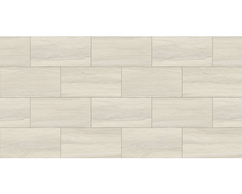 Installatie van vloertegels met steenlook