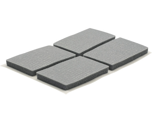 Vier grijze isolatieplaten