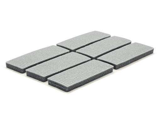 Zes meubelglijders van vilt