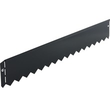 Metalen gazonrand met zigzagpatroon