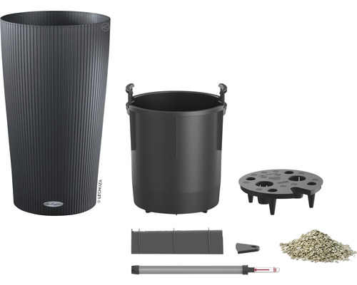 Lechuza Classico LS 43 complete set inclusief plantenbak, waterniveau-indicator en substraat
