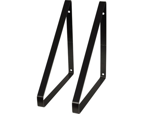 DURALINE Plankdrager metaal zwart, 2 stuks DURALINE Plankdrager metaal zwart, 2 stuks