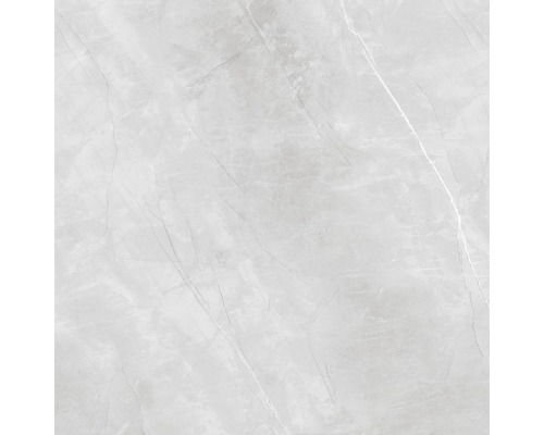 Wand- en Vloertegel Armani grijs gepolijst 120x120 cm gerectificeerd Grijze tegel met marmerlook