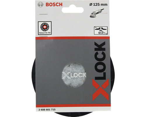Bosch X-Lock lamellenschijf, korrel P36 tot P80, diameter 125 millimeter