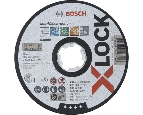 BOSCH Doorslijpschijf X-Lock MultiConstruction Ø 125 mm