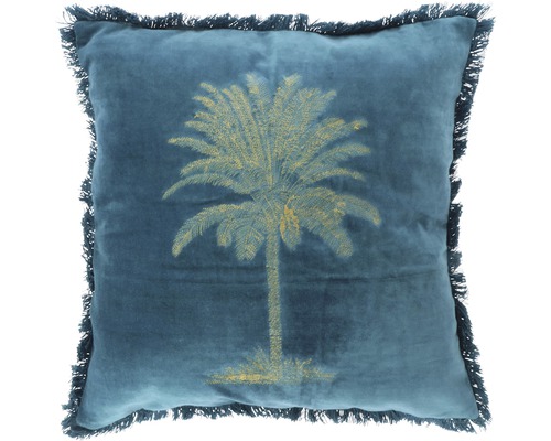 UNIQUE LIVING Kussen Palm blue 45x45 cm