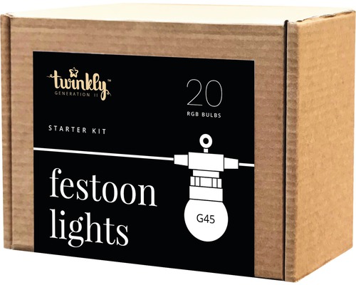 TWINKLY Smart Feestverlichting LED verlichting startset 20 lampjes gekleurd