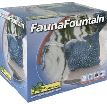 Verpakking van een FaunaFountain tuinfonteindecoratie met visfiguur