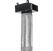 Flexibele afzuigslang met zwart verbindingsstuk