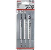 Bosch decoupeerzaagbladen T344DF, set van drie stuks, geschikt voor hardhout