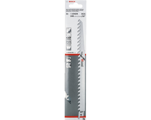 Bosch decoupeerzaagblad set S 1542 K, 2 stuks, voor hout