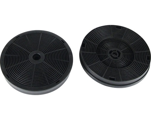 Twee actieve koolstoffilters voor afzuigkappen