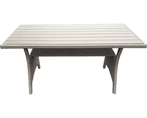 Tuindafel met opbergruimte van rotan