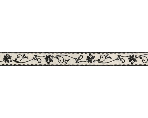 A.S. CRÉATION Behangrand zelfklevend 2590-11 Only Borders bloemenranken zwart/wit 5 m x 5 cm