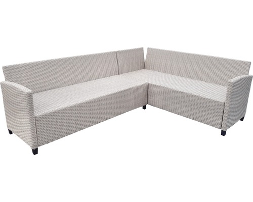 Hoekbank van rotan voor buiten