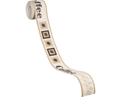 Decoratieve sierband met koffiemotief op rol