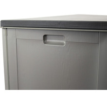 GARDEN PLACE Opbergbox Marla kunststof grijs 390 L, 143,5x53x57 cm