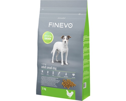FINEVO Hondenvoer droog Adult Dog S kip 3 kg FINEVO Hondenvoer droog Adult Dog S kip 3 kg