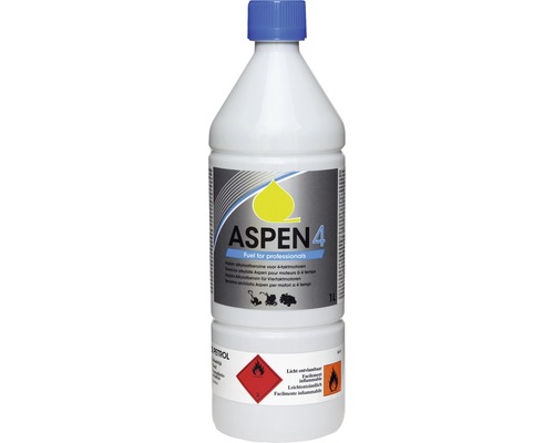 ASPEN Alkylaat benzine 4-takt, 1 liter, voor tuinmachines