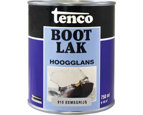 TENCO Bootlak hoogglans 915 Eemgrijs 750 ml Tenco Bootlak, hoogglans, 750 ml blik