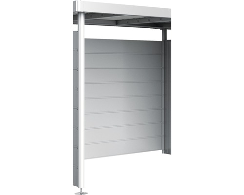 BIOHORT Wandelement tbv berging HighLine zilver-metallic 266x4x181 cm