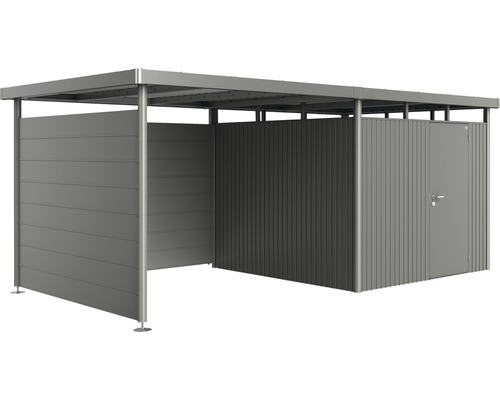 Metalen gereedschapsschuur met deur