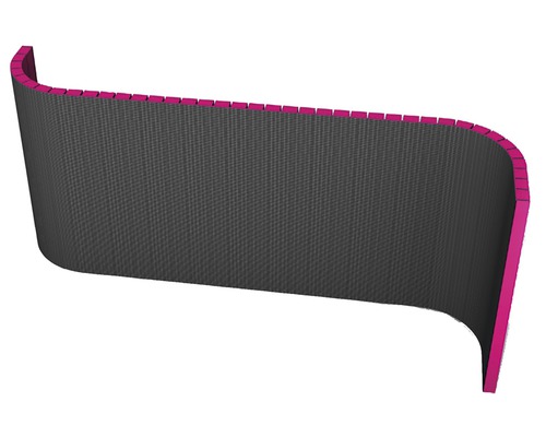 Gebogen geluidsscherm voor geluidsreductie