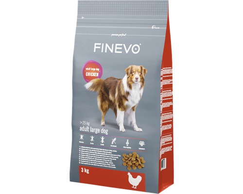 FINEVO Hondenvoer droog Adult Dog L kip 3 kg