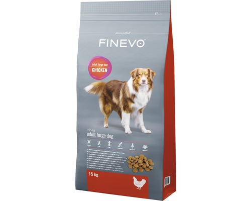 FINEVO Hondenvoer droog Adult Dog L kip 15 kg-0