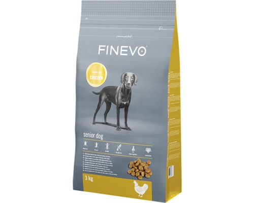 FINEVO Hondenvoer droog Senior Dog kip 3 kg FINEVO Hondenvoer droog Senior Dog kip 3 kg