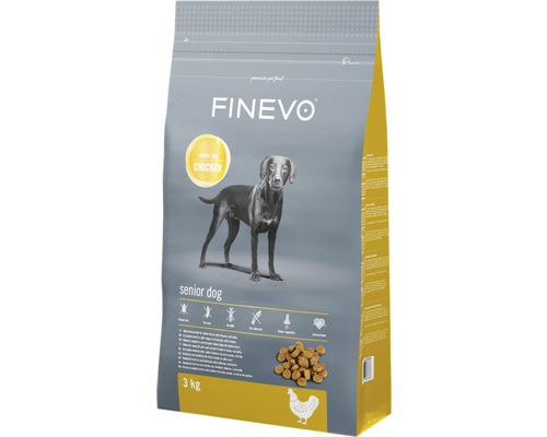 FINEVO Hondenvoer droog Senior Dog kip 3 kg