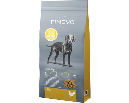 FINEVO Hondenvoer droog Senior Dog kip 15 kg