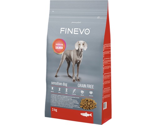 FINEVO Hondenvoer droog Sensitive Dog zalm graanvrij 3 kg FINEVO Hondenvoer droog Sensitive Dog zalm graanvrij 3 kg