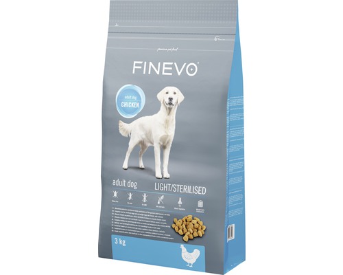 FINEVO Hondenvoer droog Sterilised Dog kip 3 kg-0