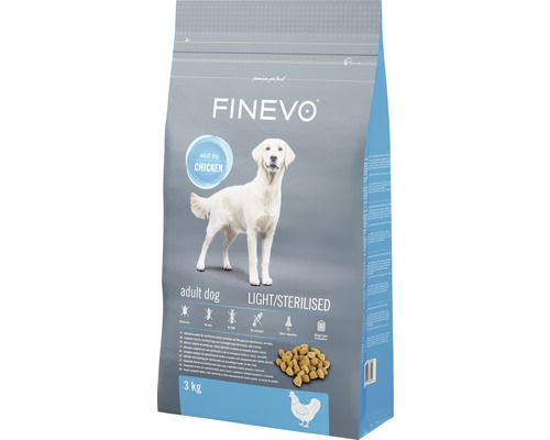 FINEVO Hondenvoer droog Sterilised Dog kip 3 kg