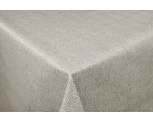 VENILIA Tafelzeil linnen taupe 140 cm breed (van de rol) Tafelkleed van stof