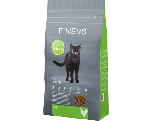 FINEVO Kattenvoer droog Adult kip 2 kg