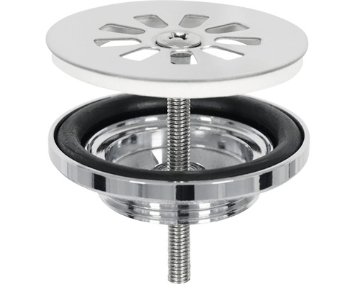 Spoelbakafvoergarnituur met zeef