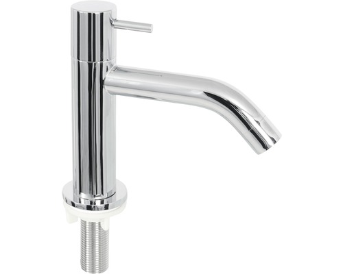 Wastafelkraan van verchroomd metaal