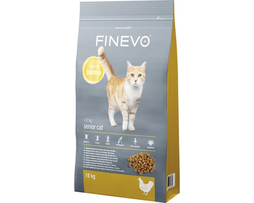 FINEVO Kattenvoer droog Senior kip 10 kg