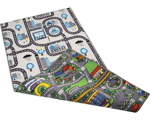Speelkleed met stadsthema en wegen