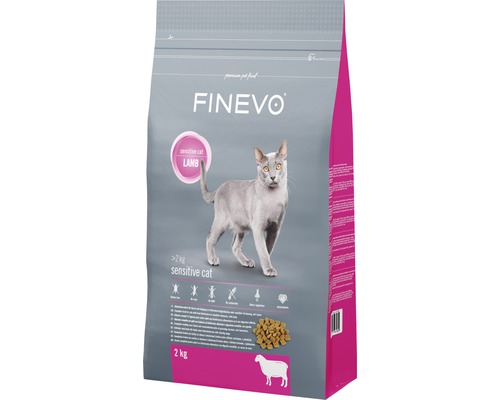 FINEVO Kattenvoer droog Sensitive lam 2 kg