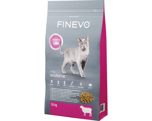FINEVO Kattenvoer droog Sensitive lam 10 kg